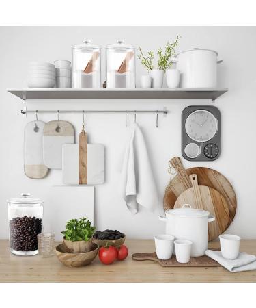 DOSTATNI 1000ML/33OZ Glass Bath Salt jar With Scoop Bath Salt Containers with Lids and Scoop Bath Salt Big Jar for Salt Candy Tea - Buy Online on GoSupps.com