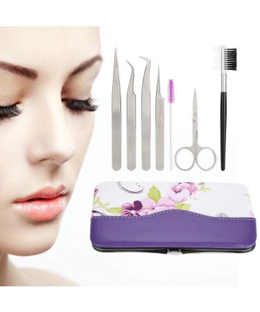 Professional eyelash extensions sentences plug eyelash tool set eyelash extension scissors tweezers set lash starter kit makeup eyelashes props training for make-up practice eyelashes graft