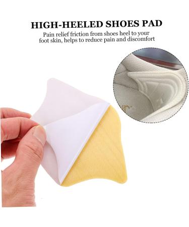 FOMIYES 12 Pairs Cuttable Non-Slip Heel Pads - Abrasion-Proof Insoles for Women - Bunion & Shoe Protector Sponge White - Buy Online on GoSupps.com
