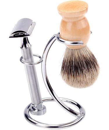 Premium Metal Razor Holder & Stand - 2 in 1 Curved Design for Shaving Brushes & Razors - Perfect Gift for Men | International Shipping - Buy Online on GoSupps.com