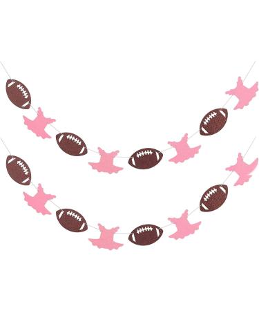 Touchdowns or Tutus Gender Reveal Banner Party Sign Glittery Garlands Dessert Bar Bunting - 2 Strands - Buy Online on GoSupps.com
