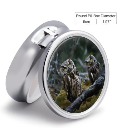 Travel Pill Box - 3 Compartment Owl Design Portable Organizer for Purse & Pocket - Buy Online on GoSupps.com