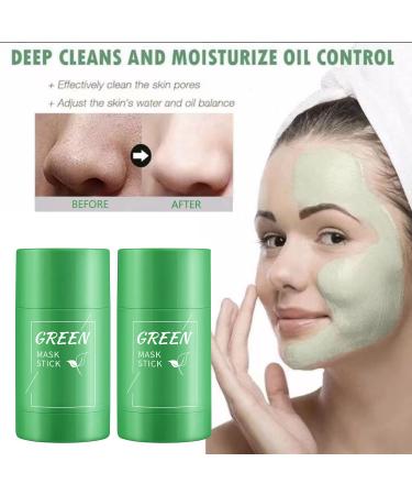 Green Tea Clay Mask Stick for Deep Cleanse and Blackhead Removal - Oil-Control Skincare for Women and Men - Buy Online on GoSupps.com