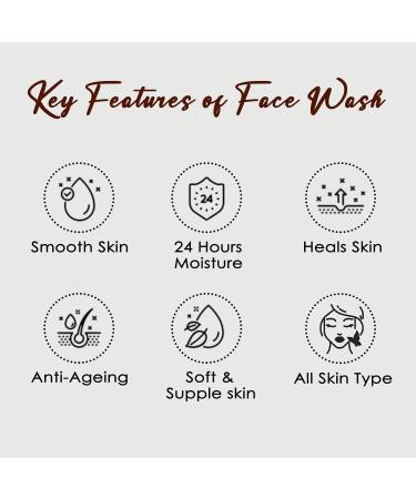 NutriGlow NATURAL's Coffee Face Wash For Glowing Skin Long Lasting Refreshment Deep Cleanser Blackheads Removal Acne Treatment Paraben & Sulphate Free All Skin Type 10.14 Oz - Buy Online on GoSupps.com