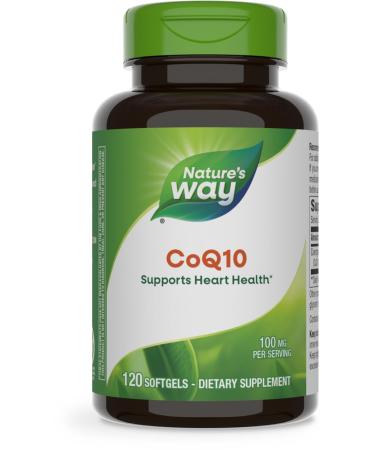 Nature's Way CoQ10 with Ubiquinone Supports Heart Health* Supports Cellular Energy Production* 100 mg per Serving 120 Softgels (Packaging May Vary) 120 Count (Pack of 1)