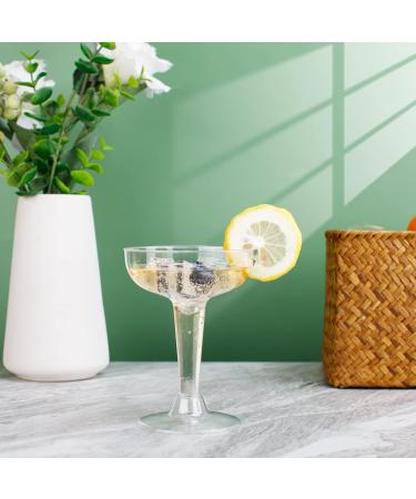PULOTE 50 Pack Clear Plastic Champagne Flutes - 4.5 oz - Ideal for Wedding, Party, and Everyday Use - Buy Online on GoSupps.com