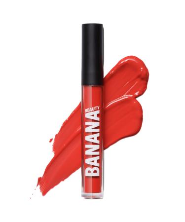 Banana Beauty Semi Matte Liquid Lipstick with 10h stop (oh baby! / Bright red) - lipstick matt for full lips - protection against drying out & intensive volume oh baby!/ bright red 3 ml (1 -pack) - Buy Online on GoSupps.com