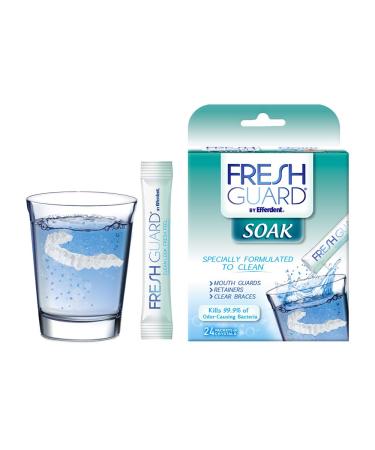 Efferdent Fresh Guard Soak - Cleans Guards & Retainers - 24ct (3 Pack) - Buy Online on GoSupps.com