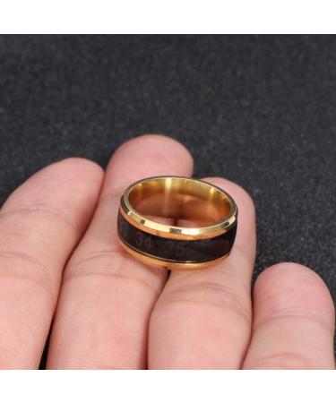 Stylish Heat Discoloration Finger Jewelry - Round Birthday Rings for Unique Fashion - Buy Online on GoSupps.com