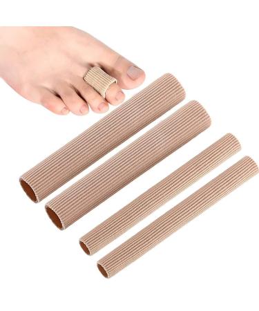 WMUVAZA Finger & Toe Protection 4 Pieces Toe Sleeves Cuttable Gel Toe Cover Tip Saver and Finger Protector Toe Protector to Prevent Blisters Calluses and Corns