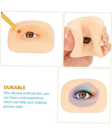 POPETPOP Practical Eye Skin 3 sets Silicone Blank Portable Make Eye Practice Artificial Simulated Up Fake of Professional - Buy Online on GoSupps.com