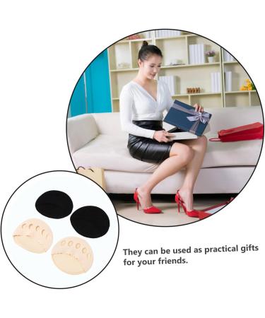 NOLITOY High Heel Socks & Insoles - 2 Pairs Seamless Forefoot Pads for Women | Comfort & Style for Fish Mouth Shoes - Buy Online on GoSupps.com