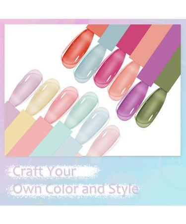 Sunshine Color Changing Jelly Gel Nail Polish - Summer Pink Translucent UV Sheer Gel Polish - Buy Online on GoSupps.com