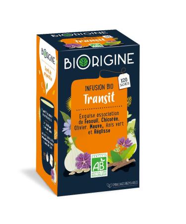Biolane BiOrigine - Organic Transit Infusion - Naturally Sourced Ingredients - 20 Sachets