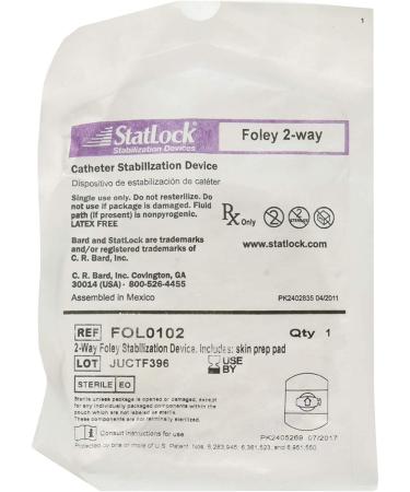 Cr Bard Statlock Foley Stabilization Device, Vntfol0102H, 1 Pound (Single Pack)