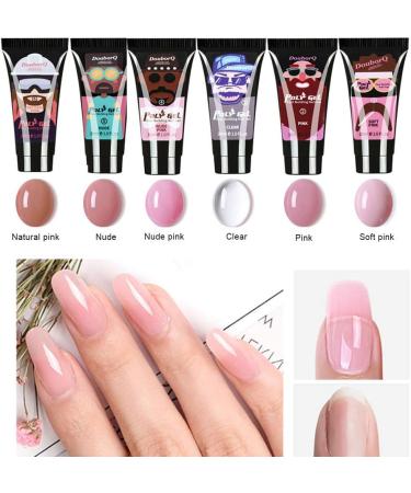 30ml Nails Extension Gel UV Builder Gel Nails Gel Quick Building Extension Acrylic Nail Art Crystal UV Resin Builder Gel Pink - Buy Online on GoSupps.com