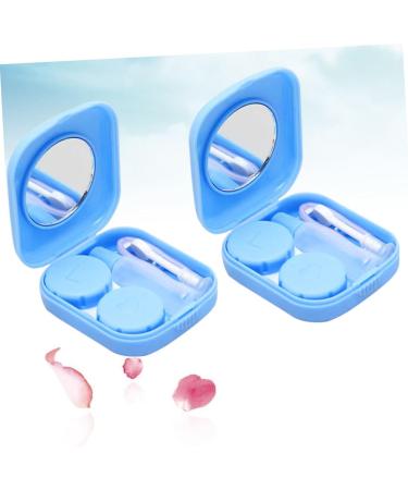 Partykindom 2-Part Contact Lens Case Set - Durable Lens Holder & Storage Box for Safe Lentil Care - Buy Online on GoSupps.com