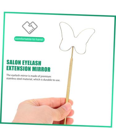 DOITOOL Make Up Mirrors Inspection Mirror Lash Tools Eyelash Applicator Tool Eyelash Application Mirror Eyelash Mascara Butterfly Lash Extension Products Stainless Steel Make up 18X6.5X0.5CM Golden - Buy Online on GoSupps.com