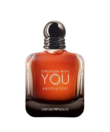 Armani beauty - Stronger With You Absolutely - Parfum - Cologne for Men - Spicy Ambery Gourmand Men s Fragrance Rum Accord Cedarwood Lavendar & Vanilla Notes 3.4 Fl Oz (Pack of 1)