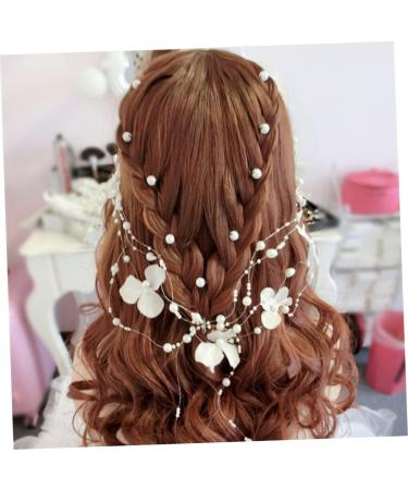 minkissy Pearl Fabric Headband Bride White Korean Headband Wedding Hair Accessories - Buy Online on GoSupps.com