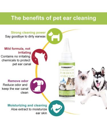 Segminismart Ear Cleaner for Dogs | Natural Care for Itchy Ears Gentle Cleaning & Inflammation Relief Shop Internationally! - Buy Online on GoSupps.com