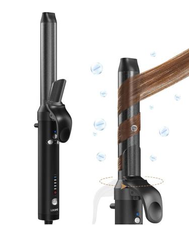 Rotating Curling Iron 1 inch Automatic Curling Iron for Short/Long Hair for Beach Waves Curling Iron Instant Heat with Negative Ions Professional Rotating Hair Curler Black 1 Inch Black
