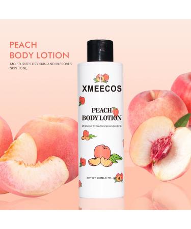 Peach Body Lotion - Hydrating Moisturizer for Dry Skin | Brightening Lightweight Formula | Improve Skin Tone - Buy Online on GoSupps.com