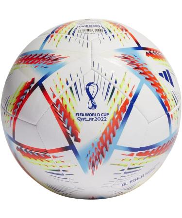 adidas FIFA World Cup Qatar 2022 Al Rihla Training Soccer Ball - White/Pantone 5 - Buy Online on GoSupps.com