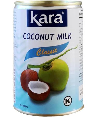 Kara Classic Coconut Milk in Tin 400ml (Pack of 4) - Rich & Creamy - Vegan-Friendly - Dairy-Free - Buy Online on GoSupps.com