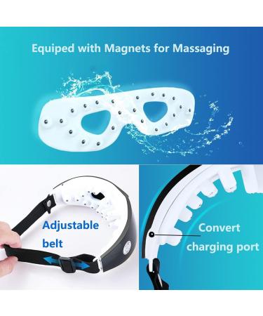 Abhi Electrical Eye Massage Device | 3D Touch Screen Eye Mask with 9 Vibration Modes | Magnetic Induction Dark Circle Treatment - Buy Online on GoSupps.com