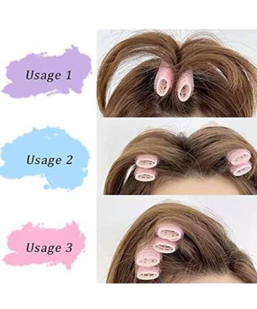 Volumizing Hair Root Clips - 4Pcs Black+Pink - Hair Volume Roller Clips - Buy Online on GoSupps.com