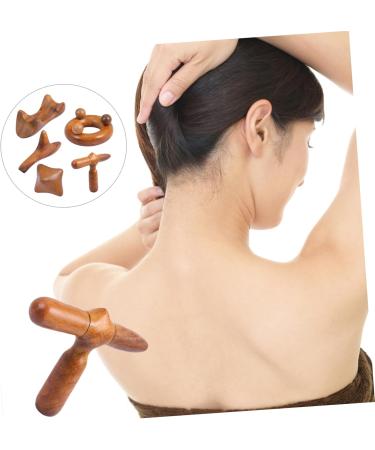 Beavorty 15 STK Massage Device - Wooden Sandalwood Neck & Foot Massager Gua Sha Board for Health & Relaxation - Buy Online on GoSupps.com