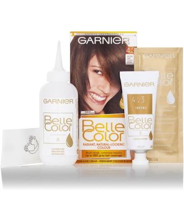 Belle Color 4.3 Natural Dark Golden Brown Permanent Hair Dye - Buy Online on GoSupps.com