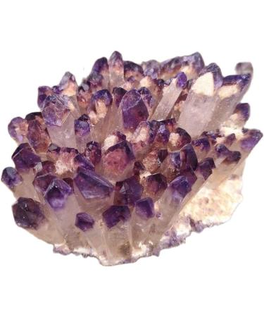 Amethyst Crystals 1pcs Purple Quartz Crystal Cluster Crystal Specimen Amethyst Cluster JIZTGEDM (Size : 300-400g) - Buy Online on GoSupps.com