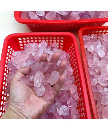 50G Natural Raw Pink Rose Quartz Crystal Rough Stone Specimen Crystal Love Natural Stones and Minerals Fish Tank Stone - Buy Online on GoSupps.com