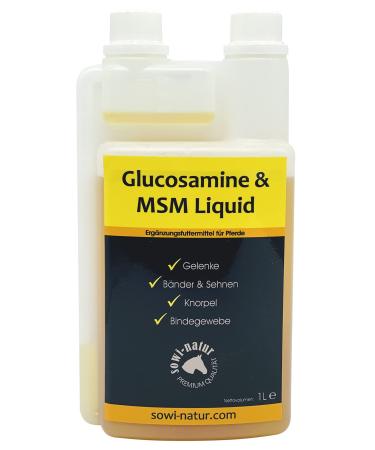 sowi-natur MSM Glucosamine Liquid liquid for horses - joints ligaments tendons cartilage connective tissue