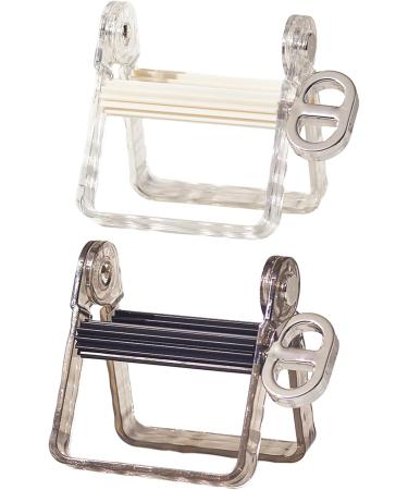 Plastic Toothpaste Tube Squeezer Bathroom Rolling Toothpaste Wringer Roller Multifunctional Paint Tube Rolling Holder Toothpaste Dispenser White - Buy Online on GoSupps.com