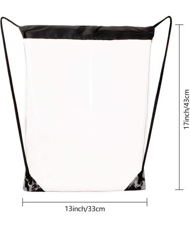 2 Pack Clear Drawstring Bags - Stadium, College, Event Approved Waterproof Small Bags - Buy Online on GoSupps.com