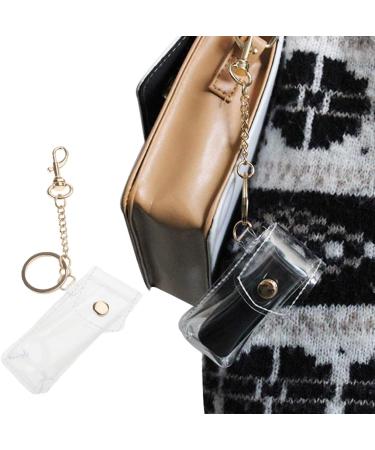 Buy Clear PVC Fashion Keychain Lipstick Holder | Stylish Outdoor Lipstick Sleeve Keychain - Buy Online on GoSupps.com