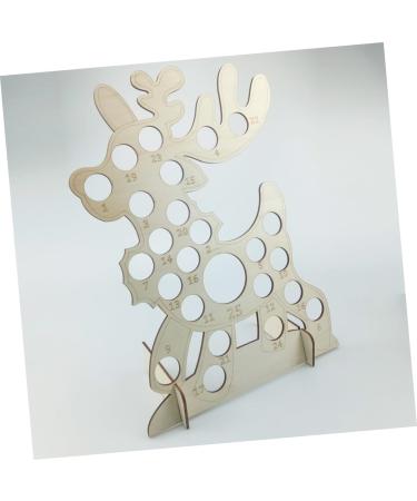 OFFSCH 1pc Xmas Advent Calendar Christmas DIY Advent Calendar Holiday Xmas Chocolate Rack Ornaments Wooden - Buy Online on GoSupps.com