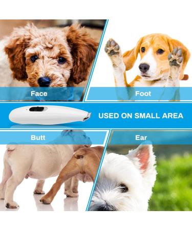 Dog Clippers Welltop Dog Grooming Clippers Low Noise USB Rechargeable Pet Hair Trimmer Cordless Clippers for Small Dogs Cats Pet Electric Clipper for Hair Around Face Eyes Ears Paws Rump (White) - Buy Online on GoSupps.com