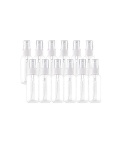 Tonsee spray bottle 12 pieces small atomizer white empty fine fog spray bottle travel - plastic perfume deader spray bottle -cater bottles 30ml/50ml (b)