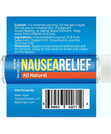 Migrastil Nausea Ease Roll-On (10ml) - Fast Relief for Motion Sickness Migraines & More - Vegan & Cruelty-Free Made in USA - Buy Online on GoSupps.com