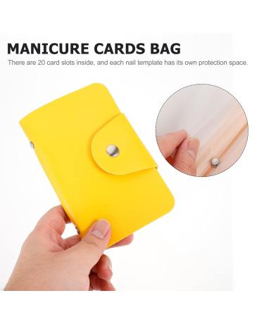 Beaupretty Nail Art Stamper Holder - Yellow Embroidery Templates & Nail Stencil Organizer (2 Pack) | Perfect for Manicure & Crafting - Buy Online on GoSupps.com