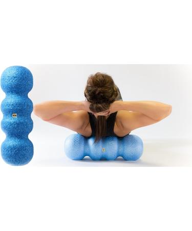 Rollga Flexibility & Muscle Recovery Foam Roller | 18 Medium Density - Royal Blue | Back & Neck Massage, Exercise Tool - Buy Online on GoSupps.com