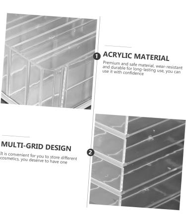 FRCOLOR 1 Set Divider Storage Box Lip Gloss Storage Rack Jewelry Holder Acrylic Organizer Make up Cosmetic - Buy Online on GoSupps.com