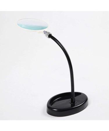 Lightweight Magnifying Glass Metal Base Hose 5 Times High-Definition Glass Lens Desktop Magnifying Glass for Students and Elderly Reading Watch Repair Lofty Ambition - Buy Online on GoSupps.com