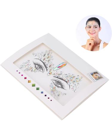 Eyes Rhinestones Sticker Glitter Delicate Shiny Rhinestones Sticker Waterproof for Halloween for Body - Buy Online on GoSupps.com