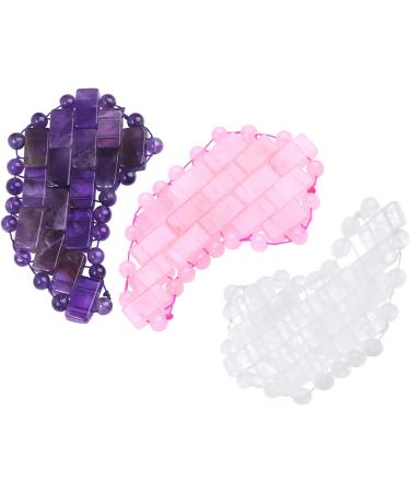 2Pcs Jade Eye Massage Masks - Natural Rose Quartz Cool Sleep Face Patches for Puffiness Relief | International Shipping Available - Buy Online on GoSupps.com
