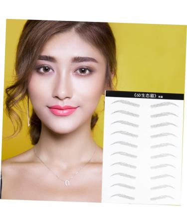 BIUDECO 2 Pairs Makeup Supplies Artificial Eyebrow Patch Eyebrow Stickers Makeup Tools Water Proof 6d - Buy Online on GoSupps.com